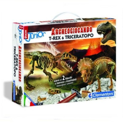 archeologicando - t-rex & triceratopo